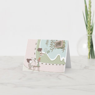 Cartão Live Laugh Love 3 Greeting Card