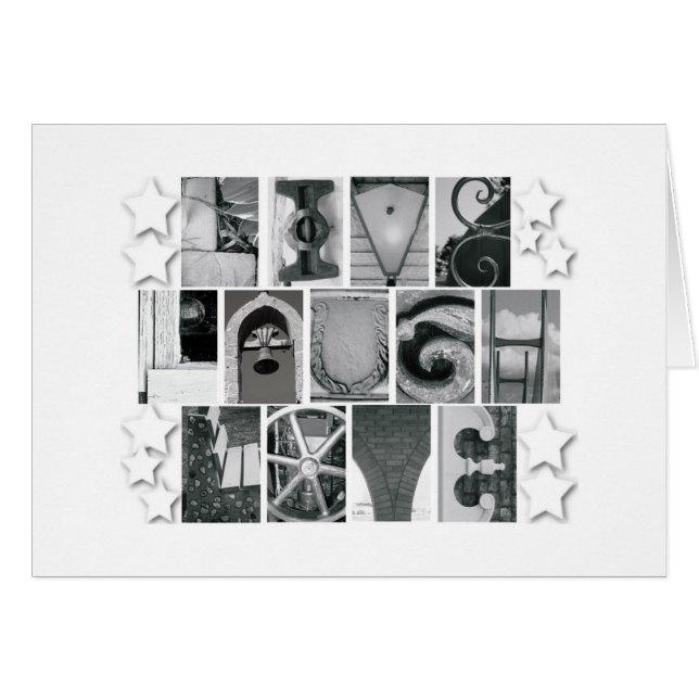 Cartão Live Laugh Love Card (Frente Horizontal)