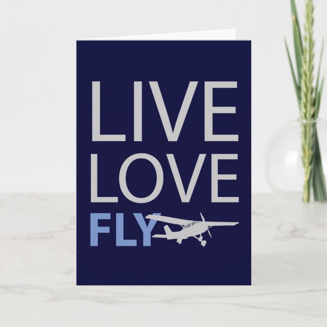 Cartão Live Love Fly (Frente)