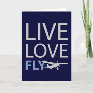 Cartão Live Love Fly