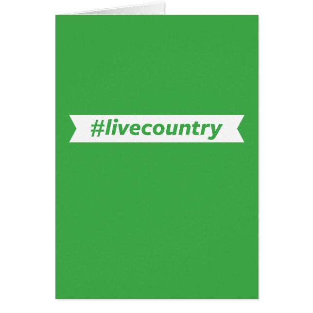 Cartão #LiveCountry (Frente)