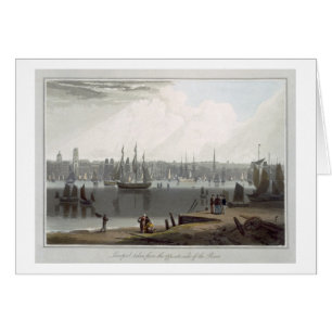 Cartão Liverpool, tomado do lado oposto do riv