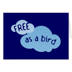 Cartão Livre Como Um Pássaro