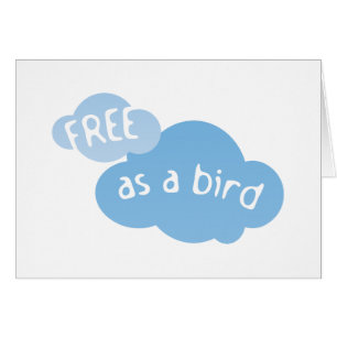 Cartão Livre Como Um Pássaro
