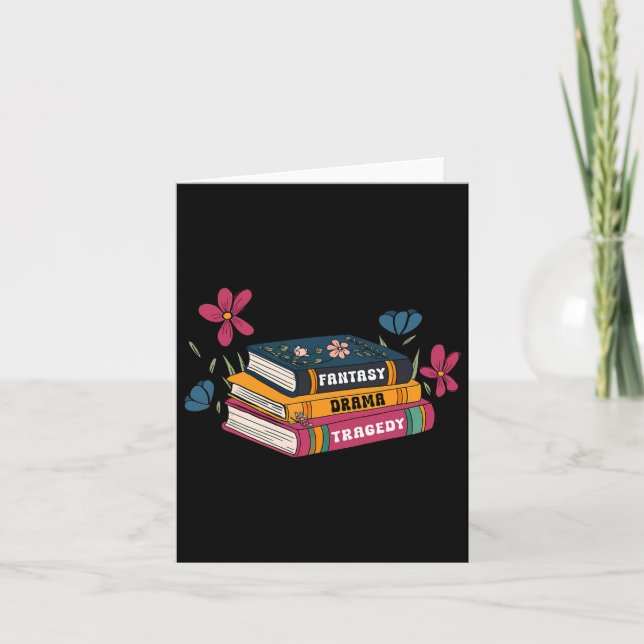 Cartão Livro Amadurece Fantasia Drama Tragédia Sutil 8647 (Frente)