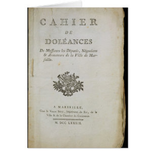 Cartão Livro das queixas