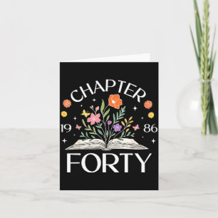 Cartão Livro de Flores Silvestres do Capítulo Quarenta 40