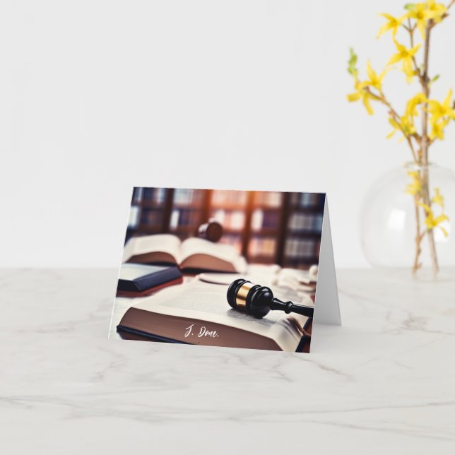 Cartão Livro de Graduação da Faculdade de Direito Persona (Flor Amarela)