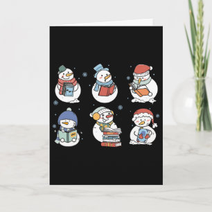 Cartão Livro de Leitura do Boneco de Neve de Natal Presen