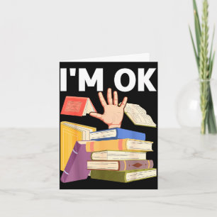 Cartão Livro de leitura engraçada nerd bibliotecário prof