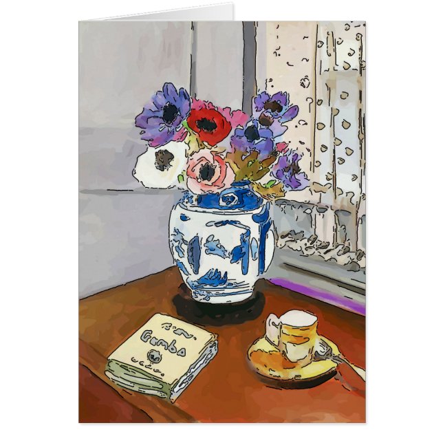 Cartão Livro Gumbo e Flores (Frente)