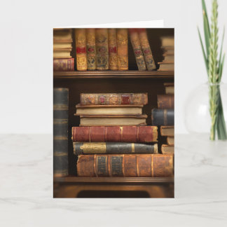 Cartão Livros Antigos