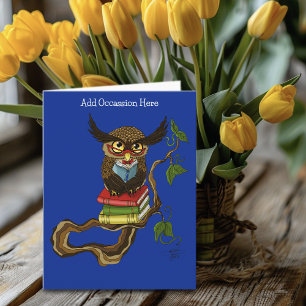 Cartão Livros de Coruja