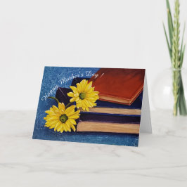 CARTÃO LIVROS DE DIA DE AS MÃES FELIZES