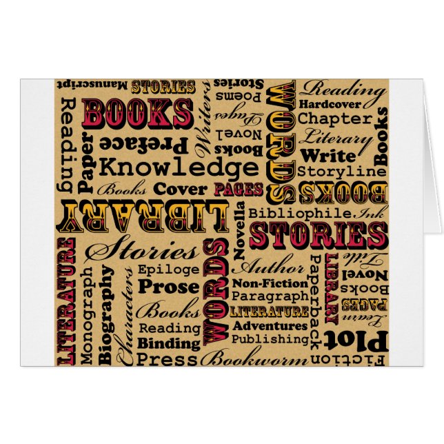 Cartão Livros de Livros! (Frente Horizontal)