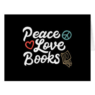 Cartão Livros de Paz Geeky e Leitura Gota