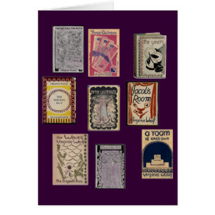 Cartão Livros de Virginia Woolf