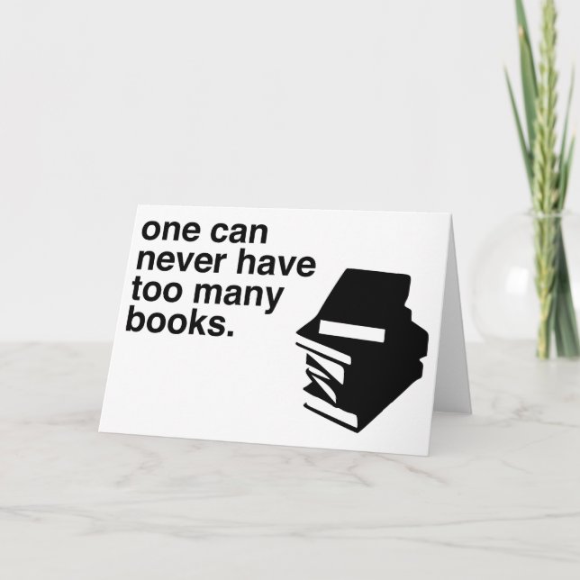 Cartão livros demais (Frente)