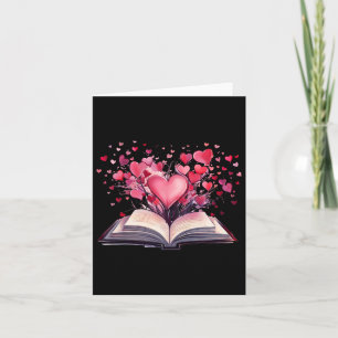 Cartão Livros e Corações Professor Bibliófilo Valentim Li
