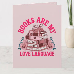 Cartão Livros são minha linguagem do amor