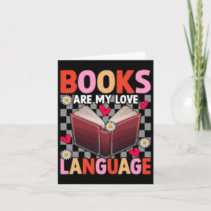 Cartão Livros São Minha Linguagem do Amor Amante da Leitu