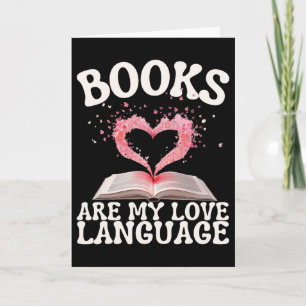 Cartão Livros São Minha Linguagem do Amor Amante da Leitu