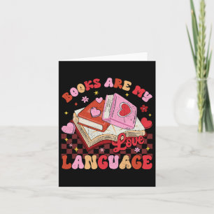 Cartão Livros São Minha Linguagem do Amor Amante da Leitu
