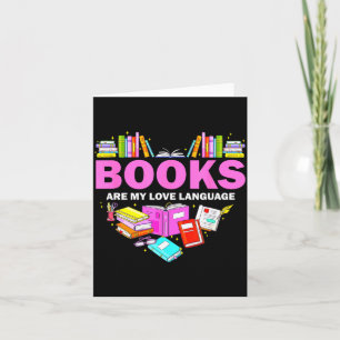 Cartão Livros São Minha Linguagem do Amor Amante da Leitu