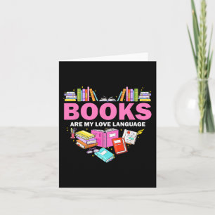 Cartão Livros São Minha Linguagem do Amor Amante da Leitu
