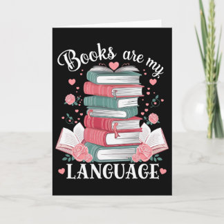 Cartão Livros São Minha Linguagem do Amor Amante da Leitu