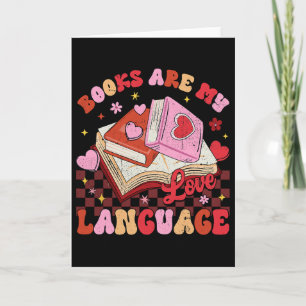 Cartão Livros São Minha Linguagem do Amor Amante da Leitu