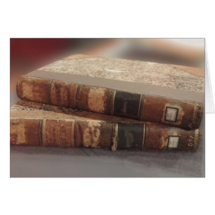 Cartão Livros velhos
