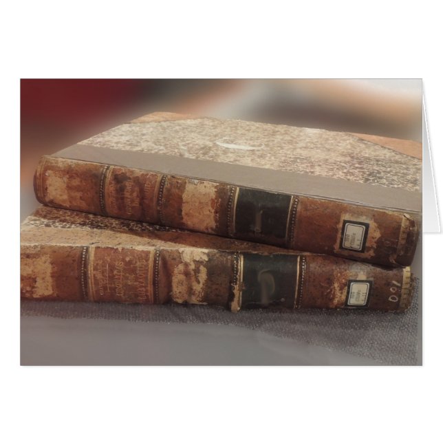 Cartão Livros velhos (Frente Horizontal)