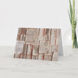 Cartão Livros Vintage