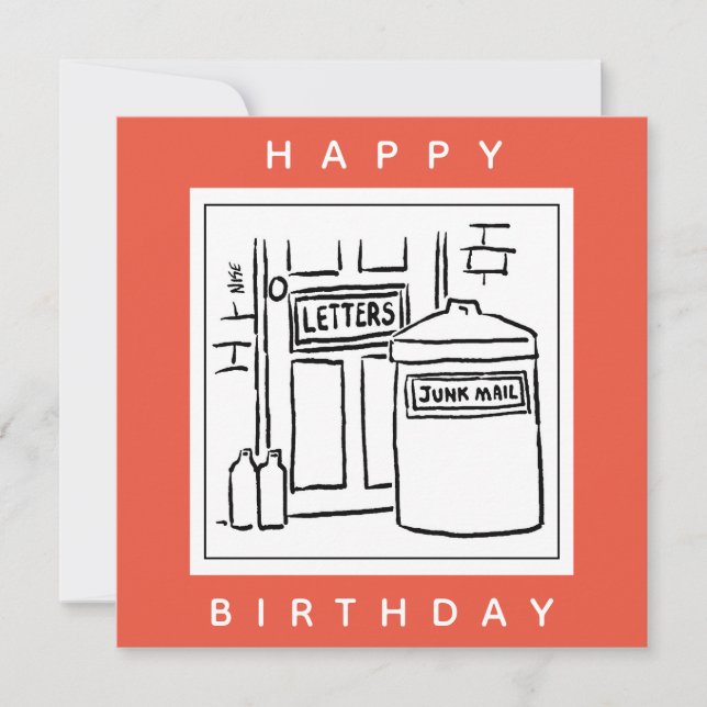 Cartão Lixo Eletrônico e Cartoon Dustbin (Frente)