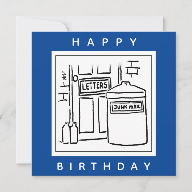 Cartão Lixo Eletrônico e Cartoon Dustbin (Frente)