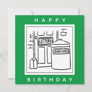 Cartão Lixo Eletrônico e Cartoon Dustbin