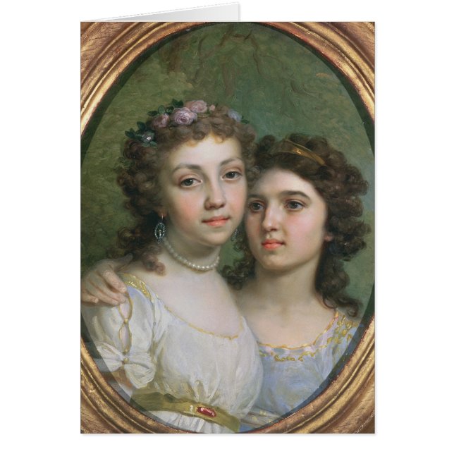 Cartão Lizanka e Dashenka, 1784 (Frente)