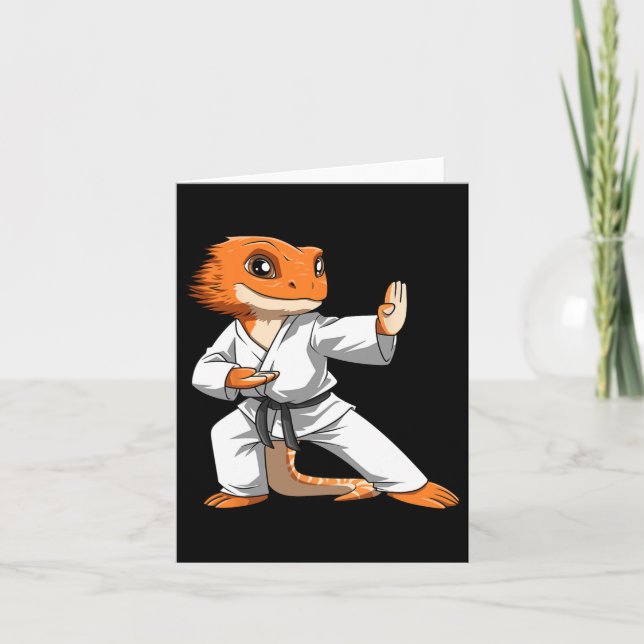 Cartão Lizard Karate Arbordou Dragões (Frente)