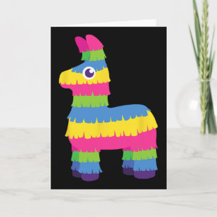 Cartão Llama engraçado do pinata mexicano Cinco De Mayo