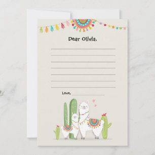 Cartão Llama Fiesta Mexicano Guestbook Cards Time Capule