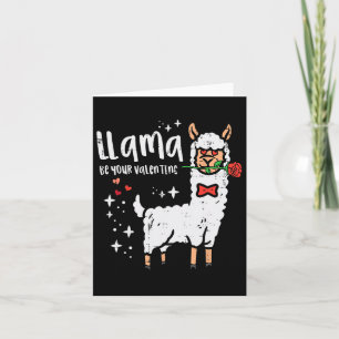 Cartão Llama Seja Seu Namorado Alpaca Homens Meninos Cria