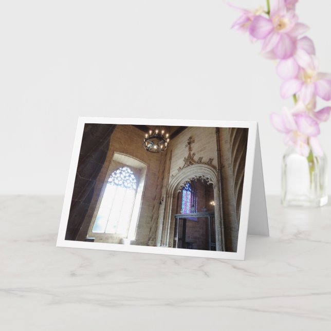 Cartão Llotja de la Seda, Cidade de Valência, Espanha (Orquídea)