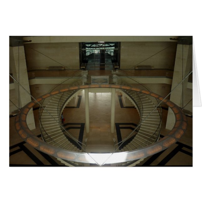 Cartão lobby do museu de doha (Frente Horizontal)