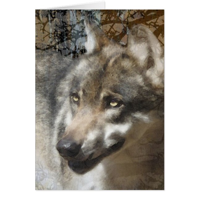 Cartão lobo (Frente)