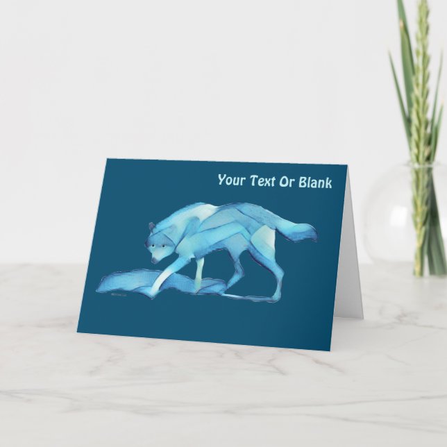 Cartão Lobo Azul (Frente)