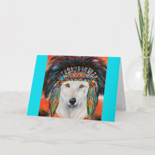 Cartão Lobo Branco