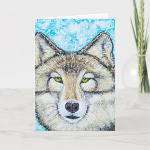 Cartão Lobo da Neve