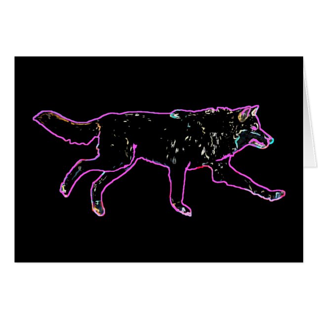 Cartão Lobo Elétrico (Frente Horizontal)