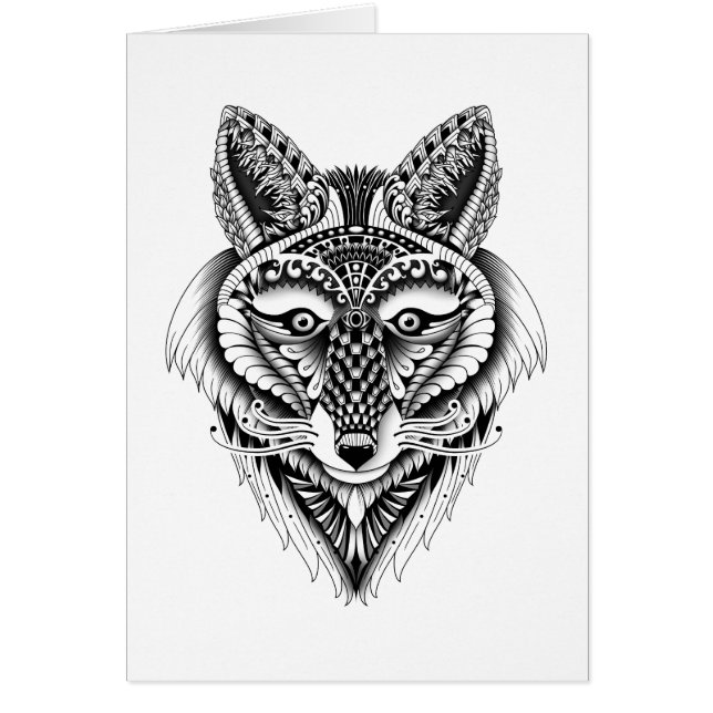 Cartão Lobo Foxy (Frente)